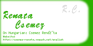 renata csemez business card